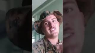 Marines living open squad bay at Fort Picket