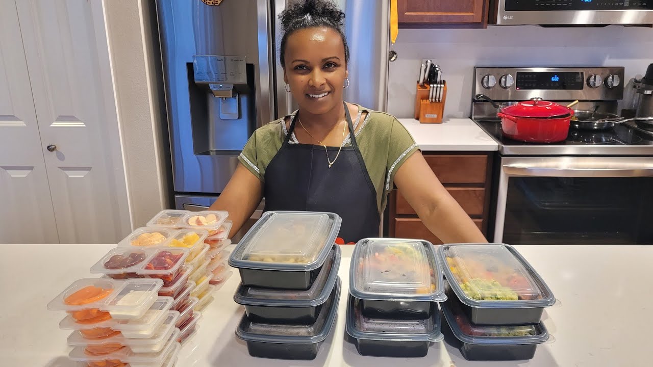 Meal prep for a week idea ||  ለሳምንት የሚሆን ቁርስ መክሰስ እና እራት