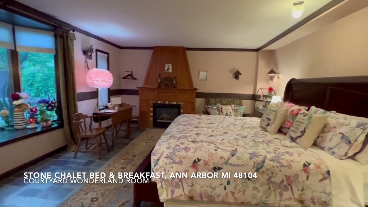 Courtyard | Parsonage Rooms | Ann Arbor | Stone Chalet Bed and Breakfast  Inn and Event Center