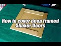 How to vinyl wrap a deep framed shaker door north east wraps