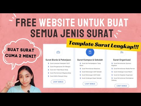 WEBSITE UNTUK SEMUA JENIS SURAT | TEMPLATE / FORMAT SURAT LENGKAP