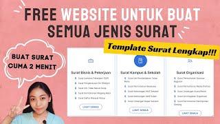 WEBSITE UNTUK SEMUA JENIS SURAT | TEMPLATE / FORMAT SURAT LENGKAP