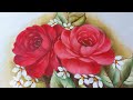 Como Pintar Rosas. Pintura em Tecido. Luciana Dalponte