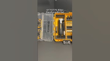 Exclusive DeWalt 80 piece Extreme Bit Set with right angle attachment (DT70775) #tools #dewalt