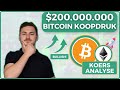  bizar 200 miljoen dollar koopdruk per dag op bitcoin koersverwachting bitcoin en ethereum