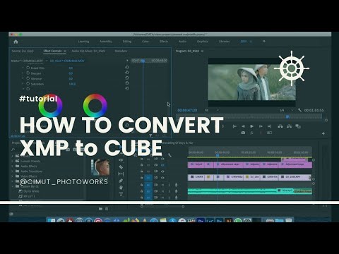 How to convert XMP preset to cube 3D luts Premiere Pro CC - MacOS