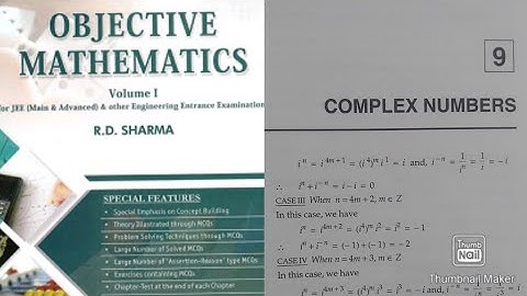 L1 | Ch9 | Complex Number Q1-Q5 exercise solution R.D. SHARMA jee (mains/advanced) Ark Mathematics
