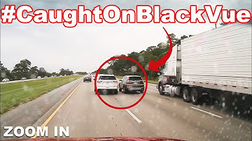 Close Call Ends In Car Off The Road #CaughtOnBlackVue