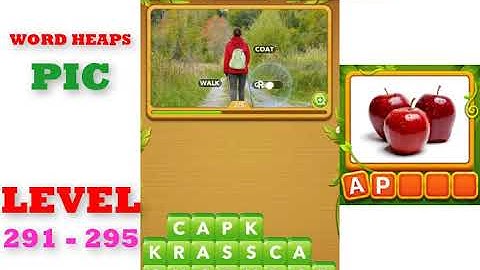 Word Heaps: Pic Puzzle Level 291 - 295 | All Answers | Walkthrough