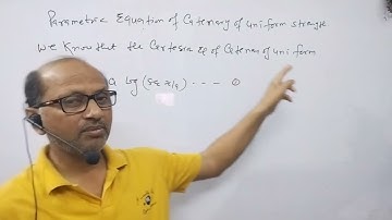 B.SC Sem.(4); Maths; Mechanics|| Parametric Equation of Catenary of uniform Strength: BY-A.Prakash
