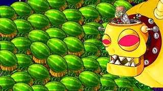 Melon-pult vs Dr. Zomboss vs 99999 Giga-gargantuar | Plants Vs Zombies PvZ Plus pvz funny moments #3