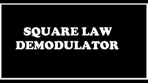 DEMODULATION OF AM SIGNAL | SQUARE LAW DEMODULATOR (In Malayalam- English)