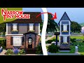 building a narrow tiny house in the sims 4 / tiny living speed build