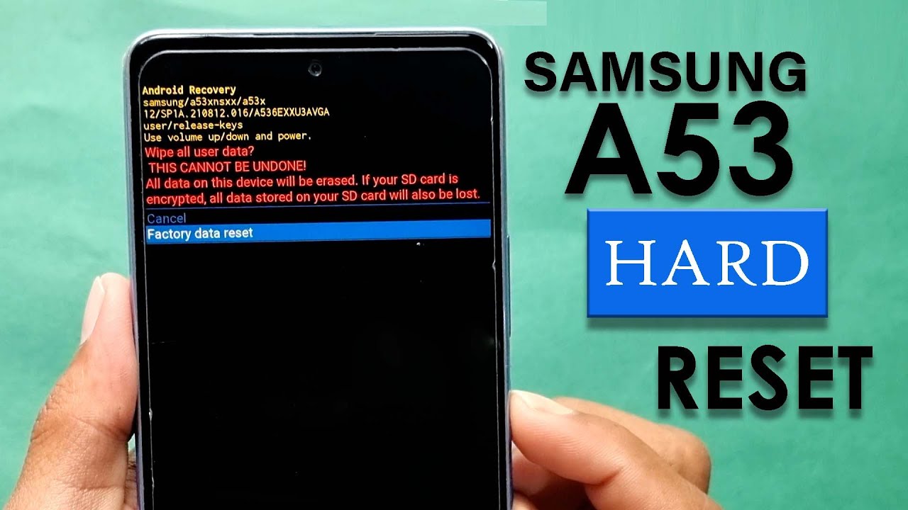Samsung Galaxy A53 5g Hard Reset | Factory Reset Samsung A53 5g | Samsung A53 Screen Lock Remove |