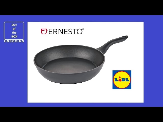 Ernesto Aluminum frying pan Ø 28 cm REVIEW (Lidl 250C 160C) - YouTube