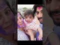 8 month old baby wishes Happy Holi