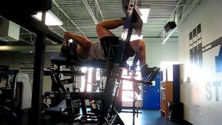 225 lb. H-Squat Iso-Lateral.AVI