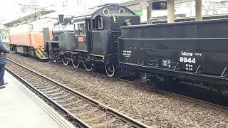 7502次E304單電頭+特殊次迴CK124蒸氣火車+一節斗車+一節敞車+三節篷車+一守車特殊蒸氣火車短編混編貨列