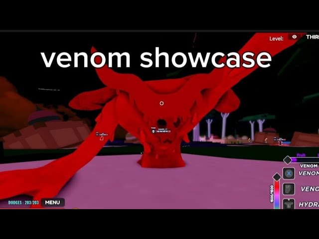 Venom Fruit Showcase In One Fruit Simulator 