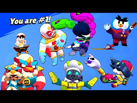 All 375 Skins in Brawl Stars | Winning Poses