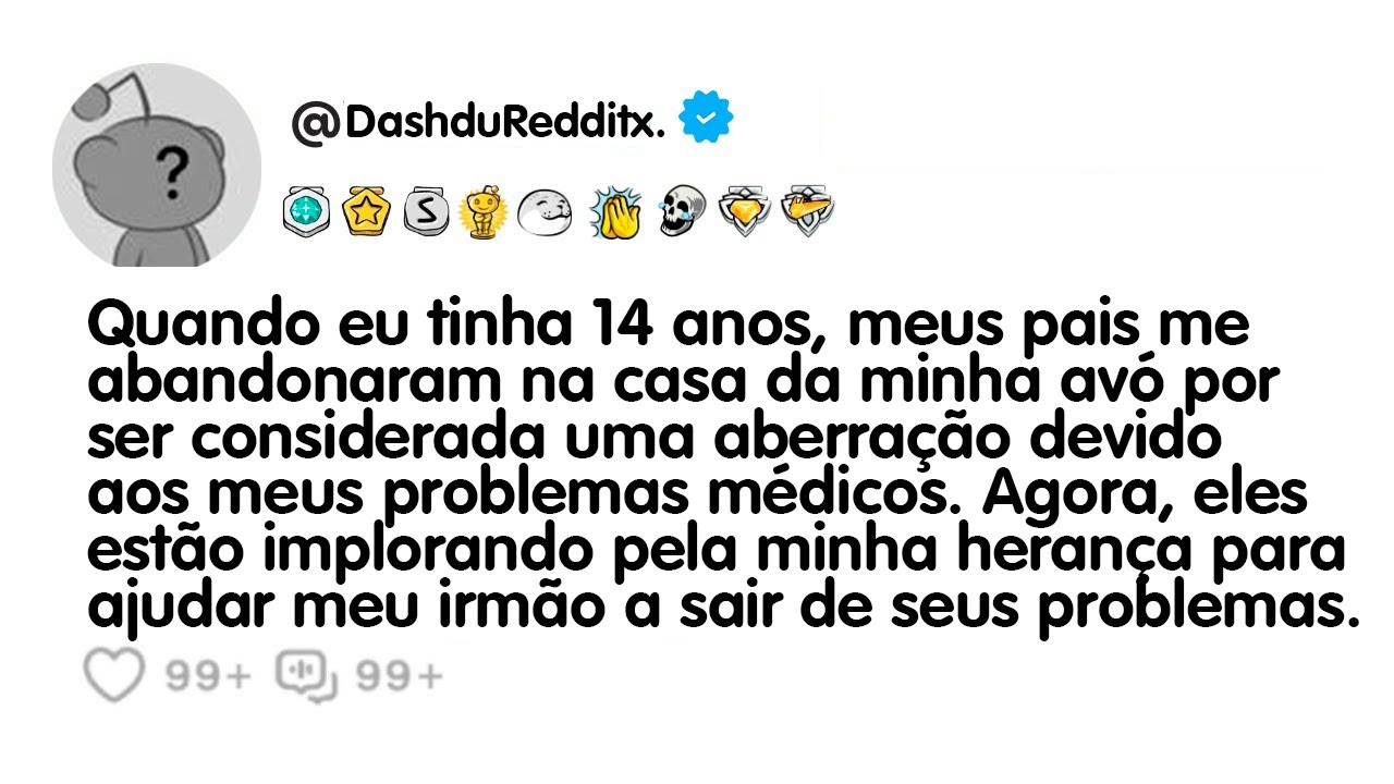 Quando eu tinha 14 anos, meus pais me abandonaram na casa da minha avó ...