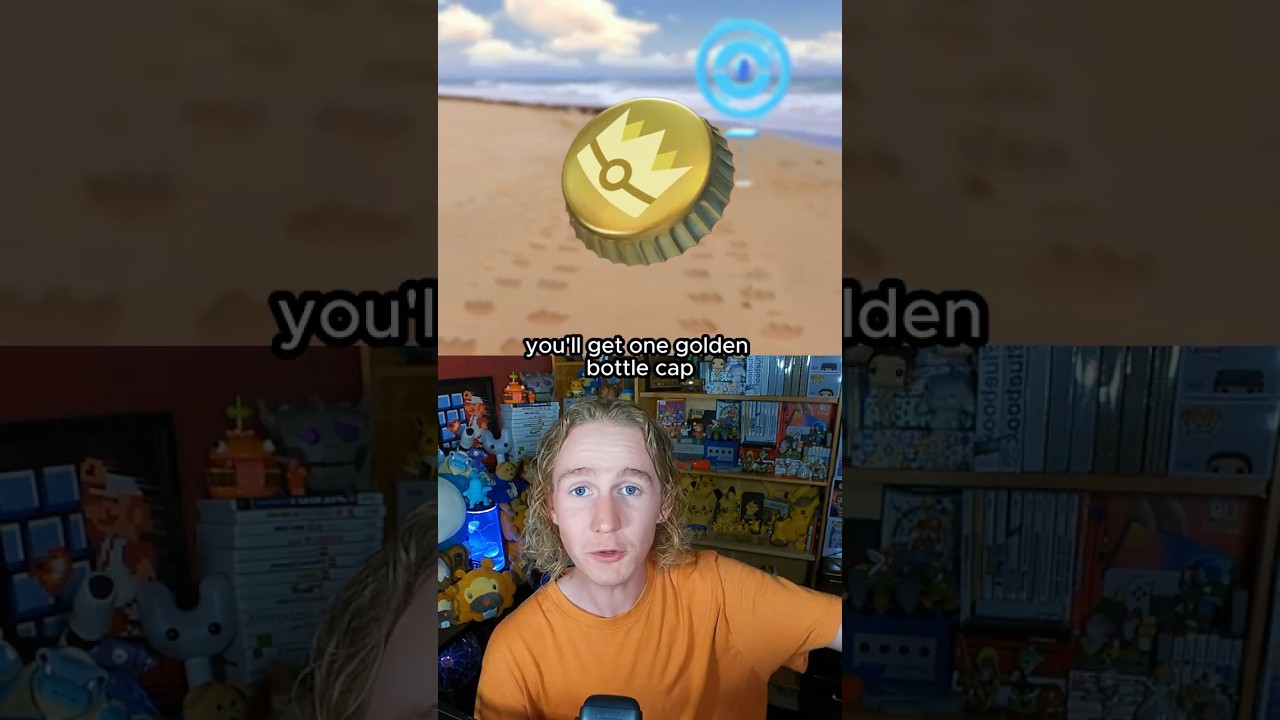 Золотые крышки для бутылок в Pokémon GO