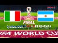 PES 2021 - Italy vs Argentina - Final FIFA World Cup 2022 - Full Match All Goals - eFootball