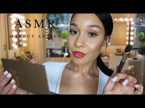 ASMR Makeup Artist Does Your Festive Glam Makeup💄 RP Personal Attention
