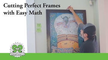 Cutting Picture Frames with Easy Math to measure exact frame lengths