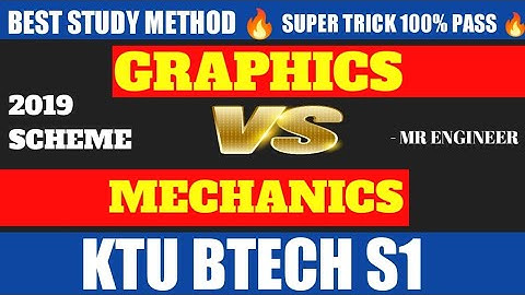 KTU S1 GRAPHICS AND MECHANICS PASS METHOD UNIVERSITY EXAM 2019 SCHEME| MR ENGINEER