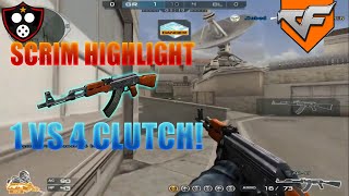 [CROSSFIRE PH SCRIM HIGHLIGHT] 1 VS 4 CLUTCH - Blackwidow