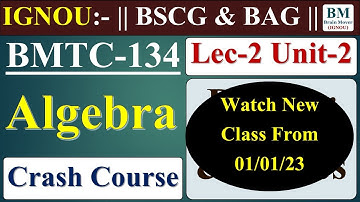 BMTC 134 Crash Course Lec-2 (Unit-2 Complete) || With 12 Years PYQs || IGNOU Dec 2022 Exam.