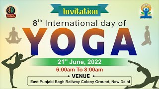8th International Day of Yoga | Invitation | Manav Dharam