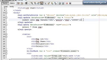 JSTL Tutorials for beginners  6  how to insert record into database using jstl tags part 2