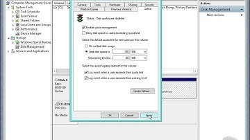Enabling Disk Quotas in Windows Server