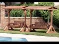 Garden Wooden Swing Bench