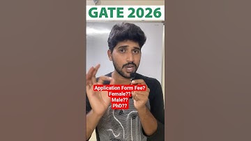 Gate 2026 Application form #gate2026 #gateexam #gate2026preparation #gateexampreparation