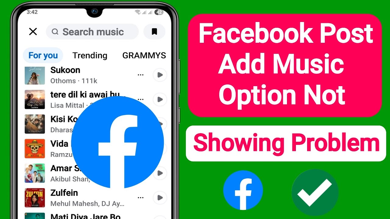 Facebook Post Add Music Option Not Showing Problem | 2026 Fix Add Music Not Showing On Facebook Post