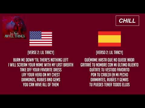 Lil Peep - Awful Things ft. Lil Tracy (Lyrics/Subtitulado al Español)