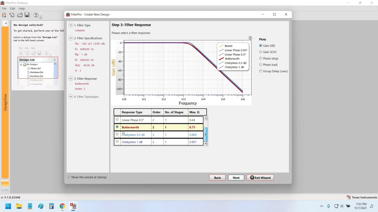 Cursus bleek Uitgraving Filter Design made Easy by Texas Instruments FilterPro App - YouTube