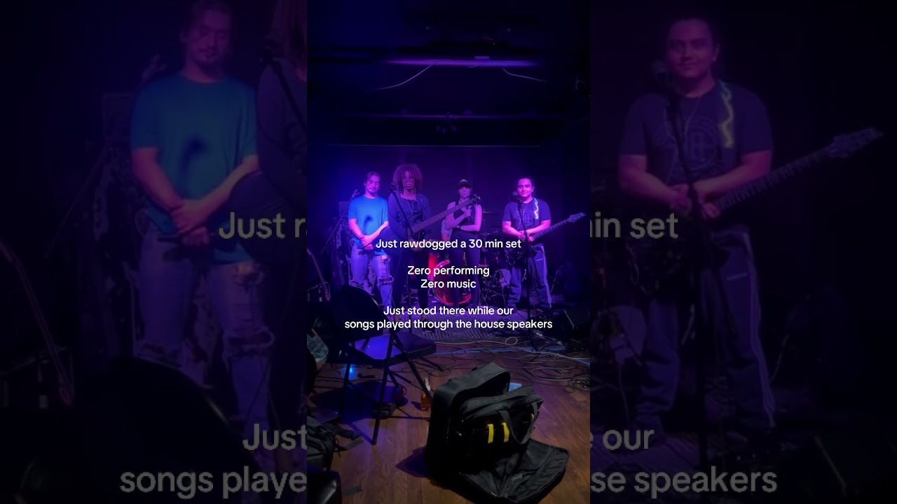 Just raw-dogged a whole 30 minute set like this #livemusic #metalcore #indiemetal #musichumor auf YouTube ansehen Just raw-dogged a whole 30 minute set like this #livemusic #metalcore #indiemetal #musichumor auf YouTube ansehen