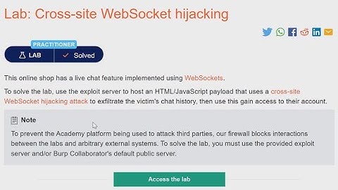 Cross-site WebSocket hijacking | portswigger