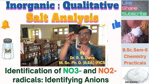 Inorganic Chemistry Practicals: Qualitative: #chemistry #practical #UGC CSIR NET Exam