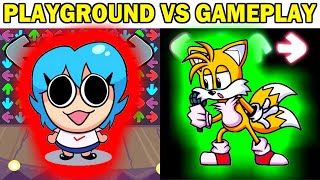 FNF Character Test | Gameplay VS Playground | FNF Mods | VS Pow Sky & Tails EXE