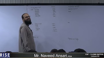 CAF 1 LB   Sir Naveed Ansari   Lecture 63