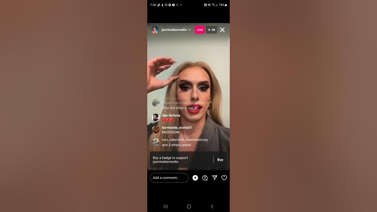 jasmine kennedie rpdr s14 🇺🇸 instagram live thursday, 17 november