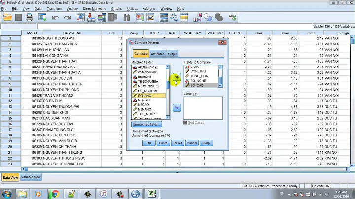 [Video] Instructions for use "Comparing two data files in SPSS"