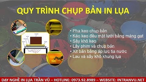 Chụp Bản In Lụa, Chụp Bản In Lưới Thủ Công Chi Tiết - Kỹ Thuật Chụp Bản In Lụa