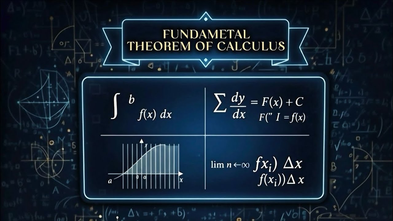 Fundamental Theorem of Calculus ( F.T.C )