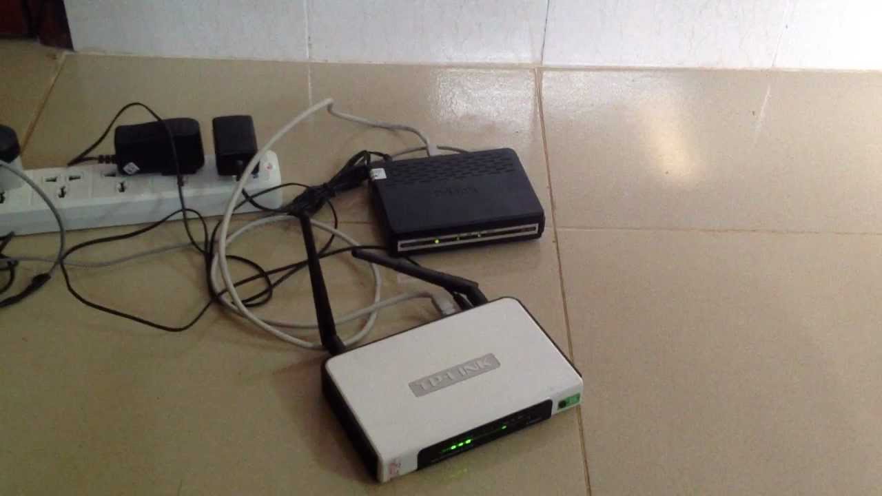 How to Connect a DSL Modem & a TP-Link Router for Wireless ... tv with wireless router with cable connection diagram 